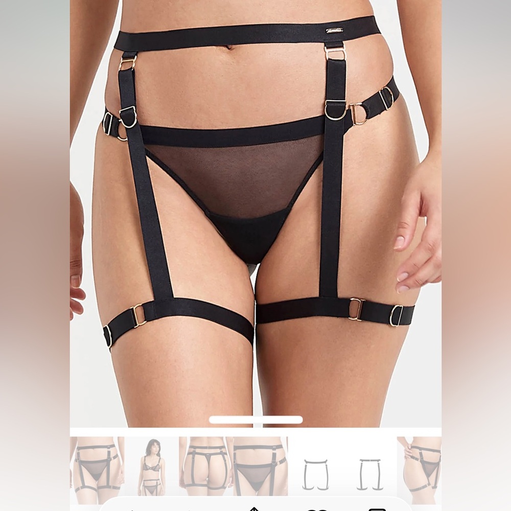 Bluebella Black Thigh Harness